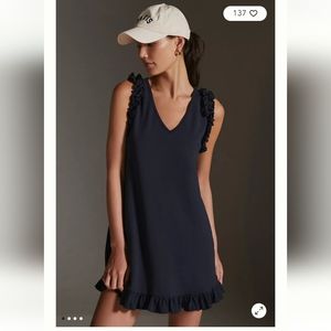 Anthropologie Sundays Dress Navy Blue xs